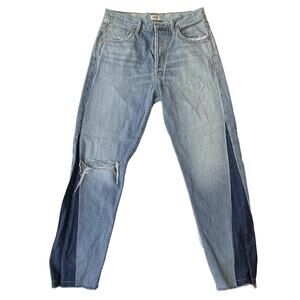 Citizens Of Humanity Women Jeans 25 Light Blue Denim Liya High Rise Cropped 25”